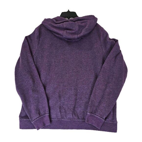 Nike Hoodie Womens XL Purple Full Zip Sweatshirt Drawstring Swoosh Logo 853930 - Picture 2 of 15